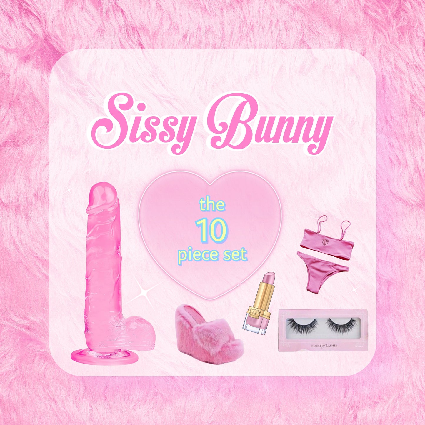 💗🐇 Sissy Bunny Set - (10 Pieces)